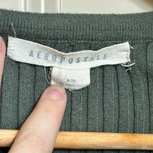 button up sweater top - Picture 3 of 3